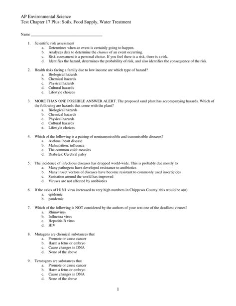 Environmental Science Ap Multiple Choice Answers Reader