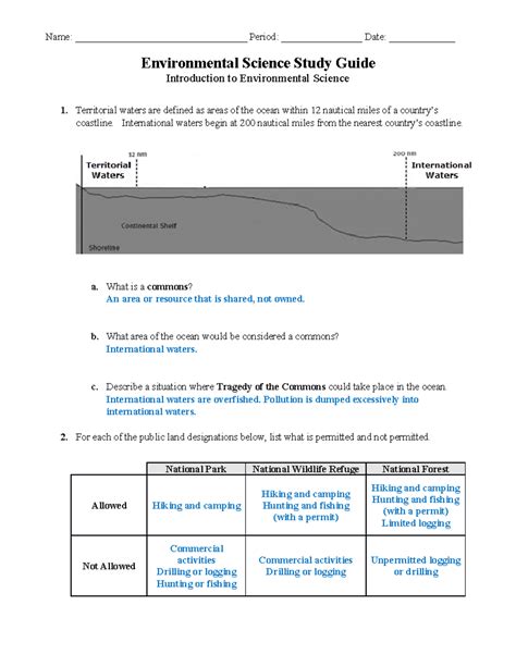 Environmental Science Study Guide Answer Epub