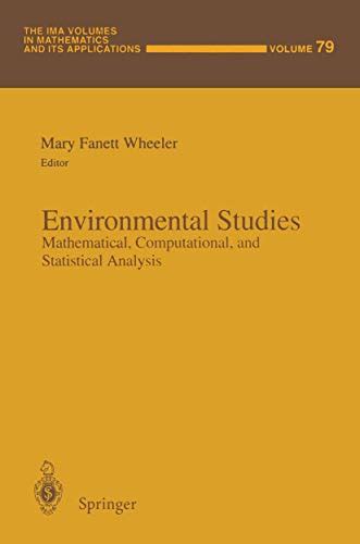 Environmental Studies, Vol. 79 Mathematical, Computational, and Statistical Analysis Doc