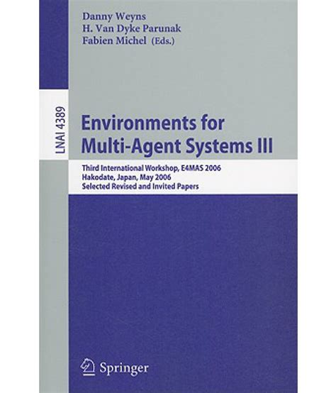 Environments for Multi-Agent Systems 1st International Workshop PDF