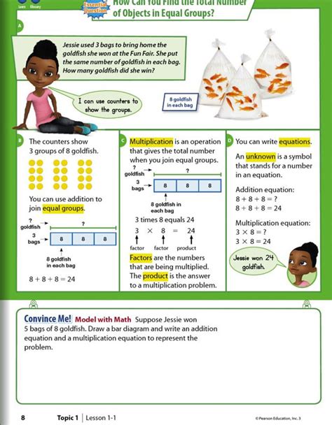 Envision Math 3rd Grade Work Answer Key Reader