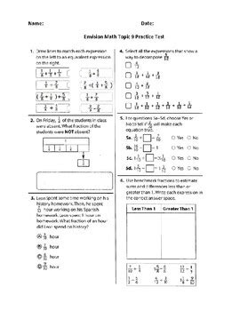 Envision Math Grade 4 Topic 13 Answers Doc