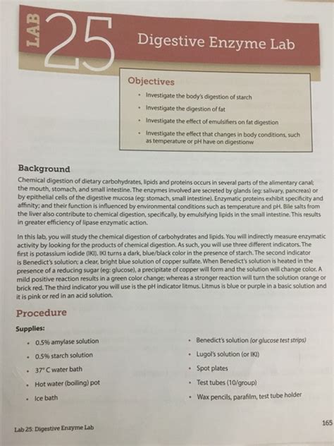 Enzymatic Digestion Of Starch Lab With Answers Reader