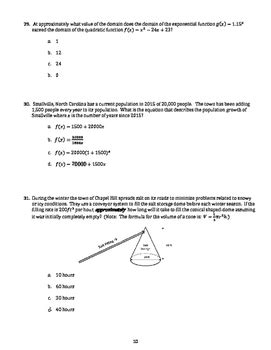 Eoc Algebra 1 Practice Test With Answers PDF