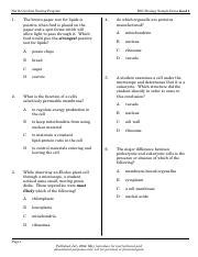 Eoc Biology Sample Items Goal 3 Answers Epub