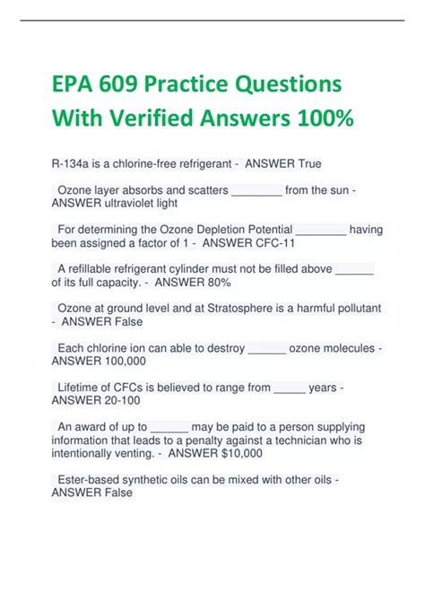 Epa Test Practice With Answers Epub