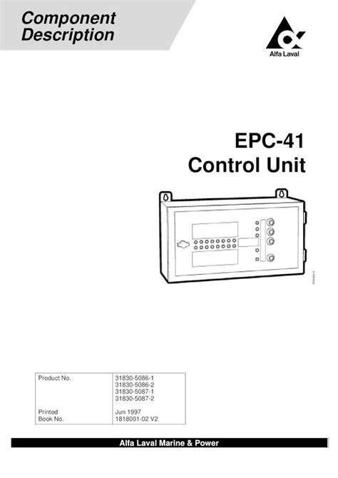 Epc 41 Control Unit 123842 PDF PDF