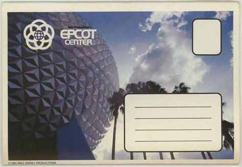 Epcot Center Orlando Florida 1980 s Souvenir Postcard Packet Folder Reader