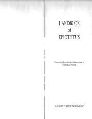 Epictetus The Handbook Pdf Epub