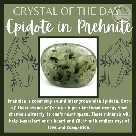 Epidote Prehnite: A Verdant Symphony of Healing and Transformation