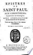 Epistre de Saint Paul Aux Romains Epub