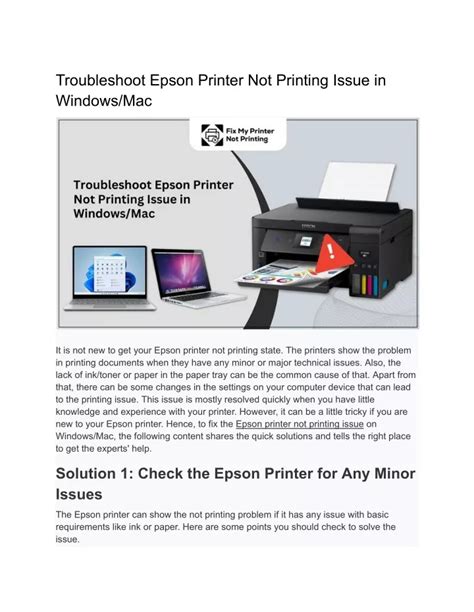 Epson Printer Troubleshoot Ebook Reader