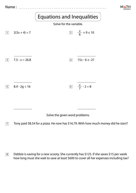 Equations And Inequalities Topic Test E2020 Answers Epub