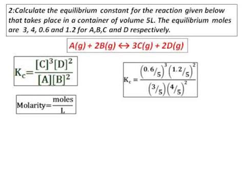 Equilibrium Constant Problems With Solutions Epub