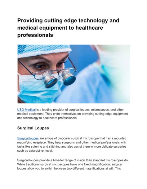 Equip Medical Singapore: Empowering Healthcare Professionals with Cutting-Edge Technology