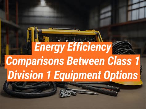 Equipment Efficiency Comparisons: