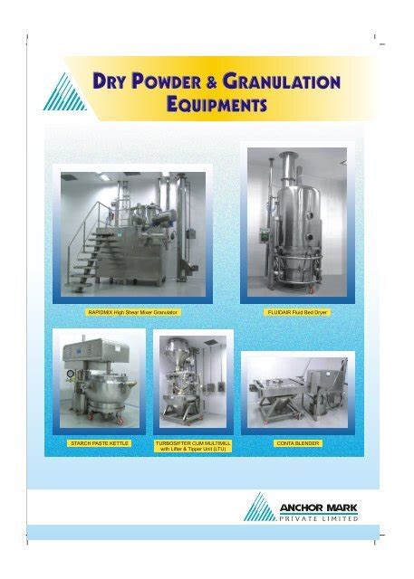 Equipments to Elevate Dry Granulation