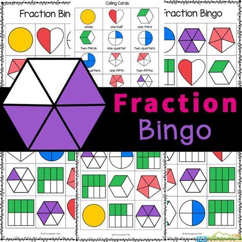 Equivalent Fraction Bingo Printable Free