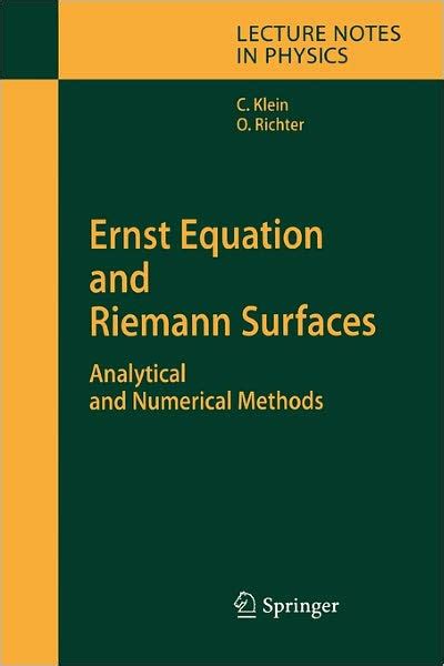 Ernst Equation and Riemann Surfaces Analytical and Numerical Methods 1st Edition Epub