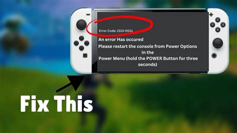 Error Code 2123-0011: Troubleshooting Guide for Nintendo Switch Players