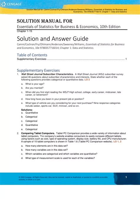 Erson Sweeney Williams Solution Manual PDF