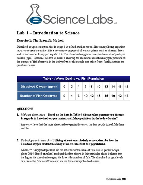 Escience Intro To Biology Labs Answer Key Ebook Epub