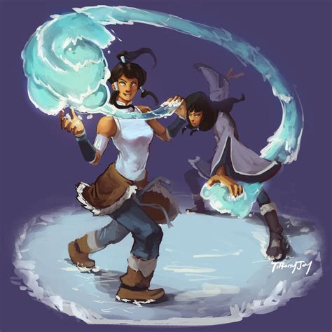 Eska and Korra: The Dynamic Fire and Ice Duo of Avatar: The Legend of Korra