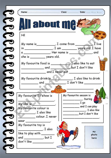 Esl Printables