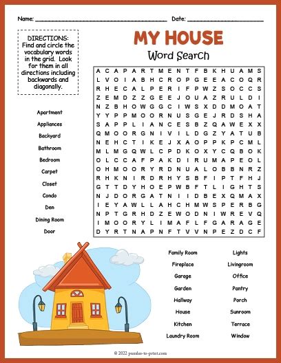 Esl Word Search Free Printable
