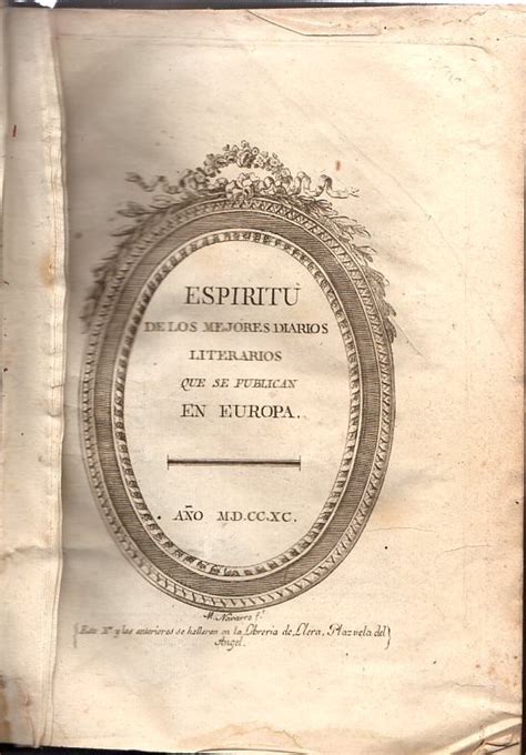 Espiritu De Los Mejores Diarios Literarios Que Se Publican En Europa Issues 127-143 Spanish Edition Epub