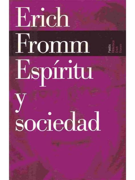 Espiritu y sociedad Spirit and Society Spanish Edition PDF