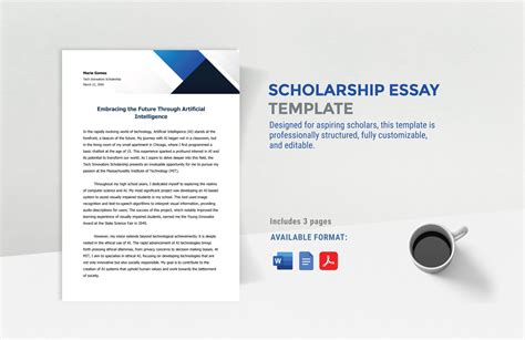 Essay For Scholarship Template