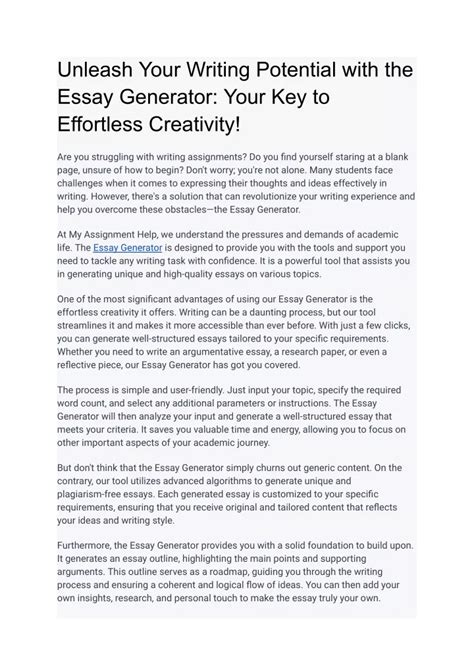 Essay Generator AI Free: Unleash Your Writing Potential with 4,779+ Proven Tactics