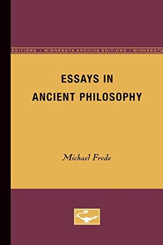 Essays in Ancient Philosophy Doc