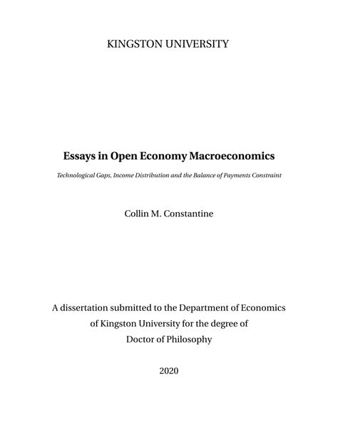 Essays in Macroeconomics of an open Economy A Light and Electron Microscopic Study PDF