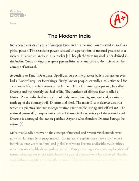 Essays on Contemporary India Doc