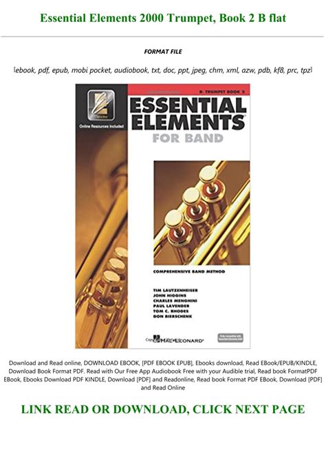 Essential Elements 2000 Trumpet Book 2 B flat PDF