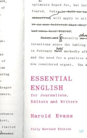 Essential English for Journalists Editors and Writers Pimlico PDF