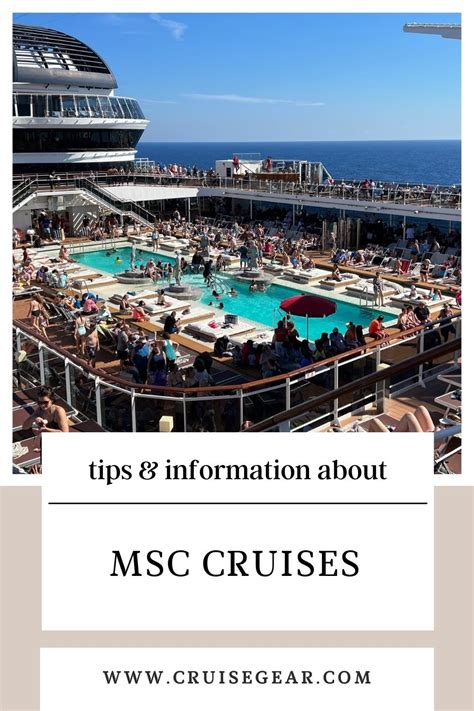 Essential MSC Cruise Information for Travel Agents