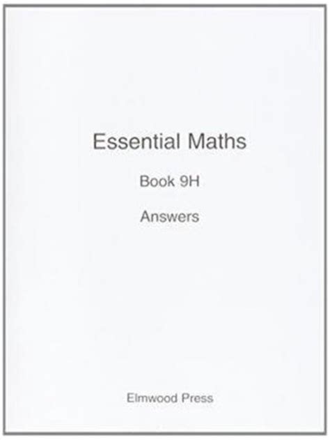 Essential Mathematics 9h David Rayner Answers Reader