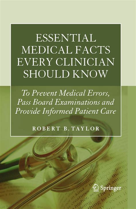 Essential Medical Facts Every Clinician Should Know To Prevent Medical Errors Epub