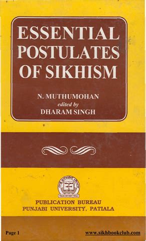 Essential Postulates of Sikhism Kindle Editon