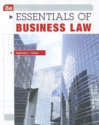 Essentials Business Law Anthony Liuzzo PDF