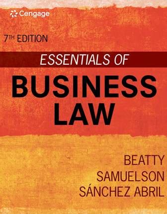 Essentials Of Business Law 7th Edition Answers Reader