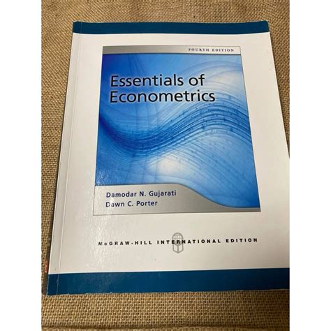 Essentials Of Econometrics Gujarati Porter Solution Epub