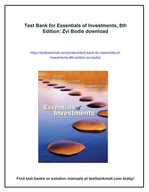 Essentials Of Investments 8th Edition Chapter 7 Solutions Kindle Editon