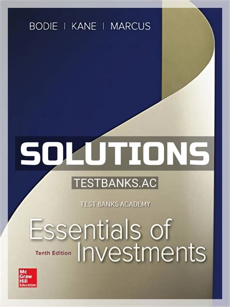 Essentials Of Investments Solutions Doc