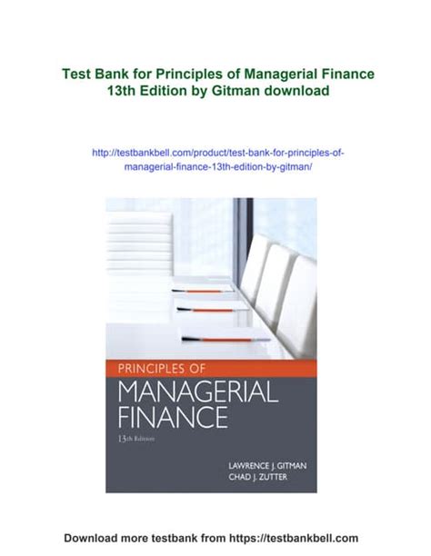 Essentials Of Managerial Finance 13th Edition Solutions Kindle Editon