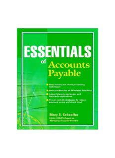 Essentials of Accounts Payable PDF