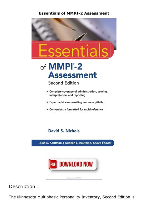 Essentials of MMPI-2 Assessment Kindle Editon